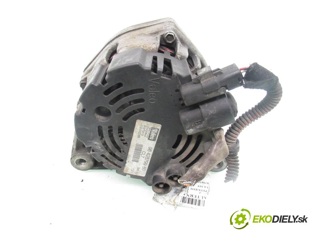 PEUGEOT 206 CC (2D) CABRIO 2002 80,00 1.6 16V - NFU 1587,00 Alternátor 9642879980 ; 2542484A (Alternátor)