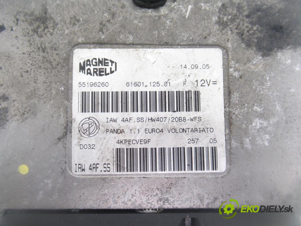 FIAT PANDA (169_) HB 2003 40,00 1.1 54 - 187 A1.000 1108,00 Riadiaca jednotka Motor 6160112501 ; 55196260