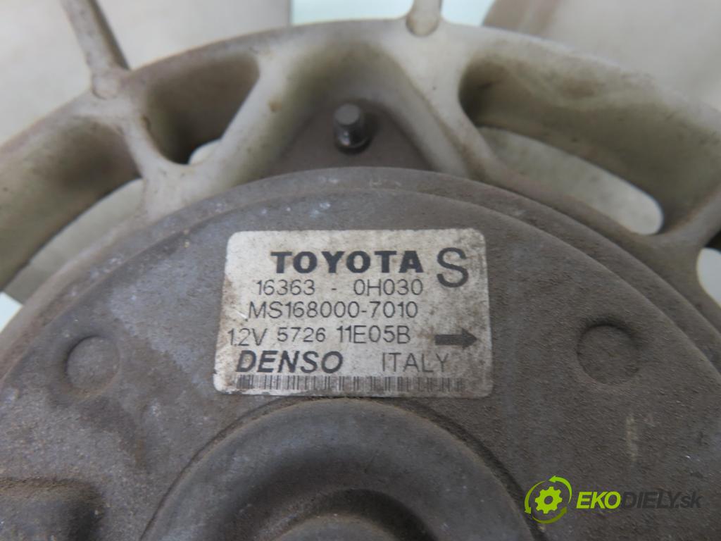 TOYOTA AVENSIS Kombi (_T25_) KOMBI 2003 95,00 1.8 (ZZT251_) - 1ZZ-FE 1794,00 ventilátor chladič vody 163630H030 ; MS1680007010