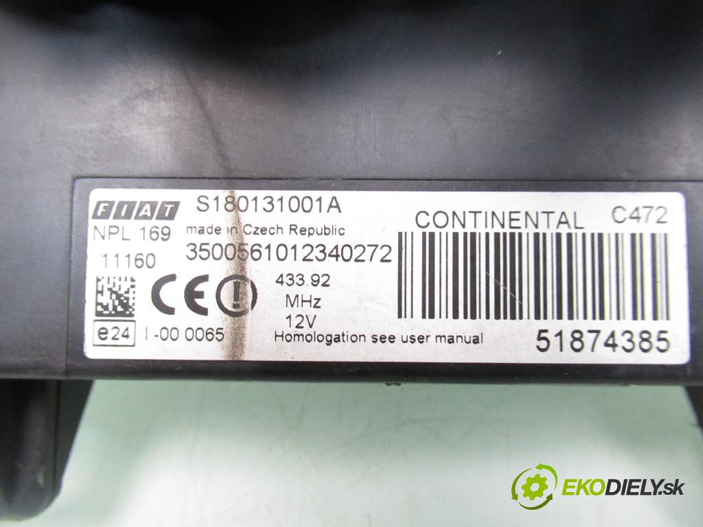 FIAT PANDA (169_) VAN 2012 51,00 1.2 LPG - 169 A4.000 1242,00 spinačka / imobilizéra IMMO / Riadiaca jednotka 51899838 ; 51871010 ; S180131001A