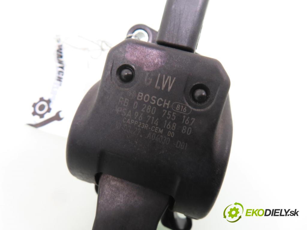 CITROEN C4 Picasso I (UD_) MINIVAN 2010 80,00 1.6 HDi 16V 109 - 9HZ 1560,00 Potenciometer plynu 0280755167 ; 9671416880 (Potenciometer plynového pedálu)