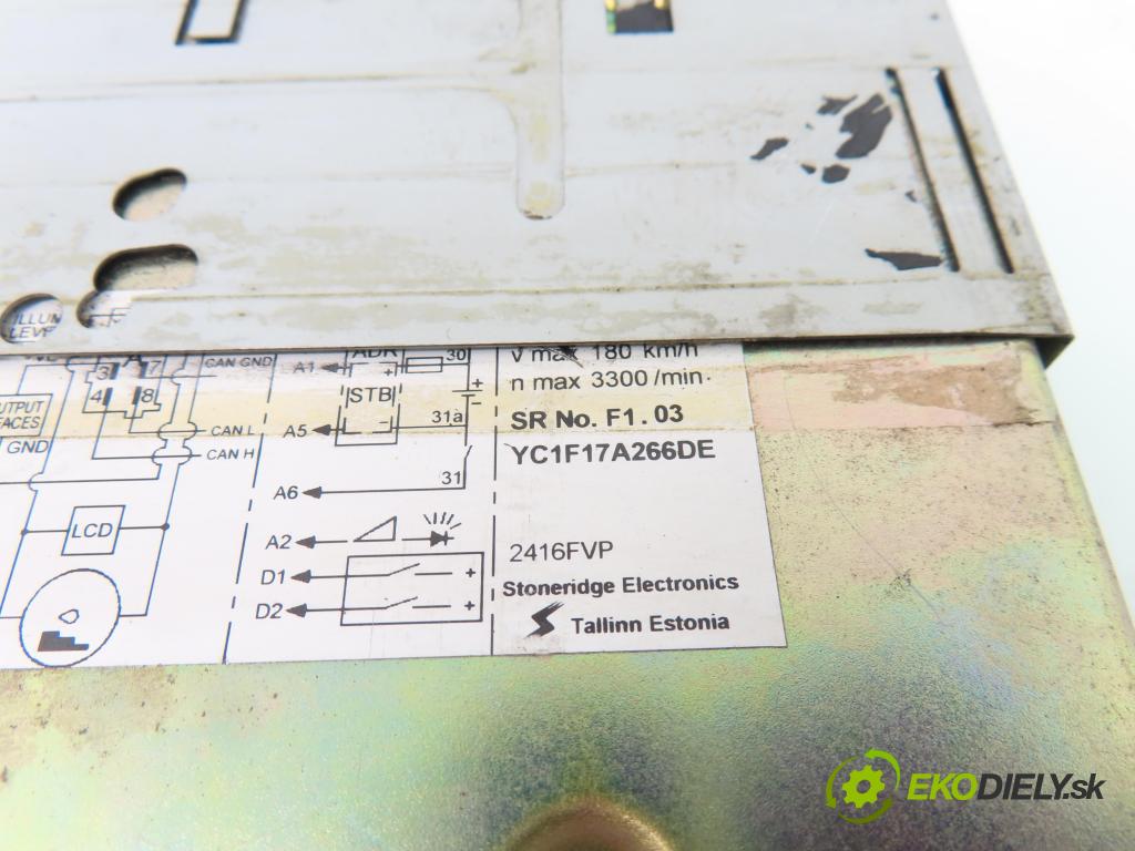 FORD TRANSIT Furgon (FA_ _) FURGON 2000 55,00 2.0 DI (FAE_, FAF_, FAG_) - D3FA 1998,00 TACHOGRAFIE YC1F17A266DE ; 2416FVP