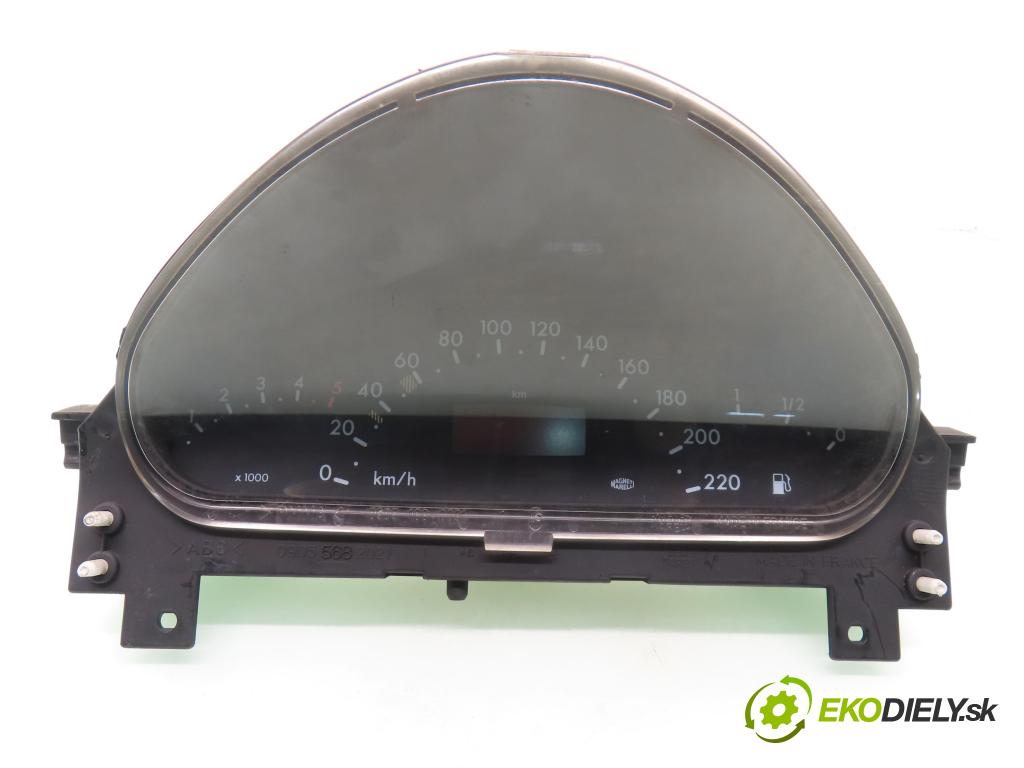 MERCEDES-BENZ KLASA A (W168) HB 2003 55,00 A 160 CDI 75 - OM 668.940 1689,00 prístrojovka elektrický A1685401247