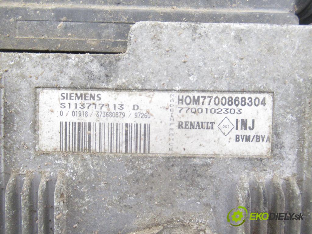 RENAULT SCENIC I (JA0/1_) MINIVAN 2001 79,00 1.6 - K4M 700 1598,00 spinačka / imobilizéra IMMO / Riadiaca jednotka S113717113D ; 77Q0102303 ; S103600300J