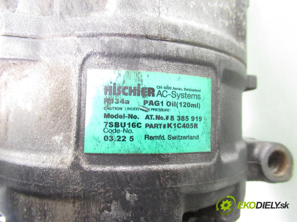 BMW 5 (E39) SEDAN 1996 110,00 520 i 150 - M52 B20 (206S3) 1991,00 KOMPRESOR: klimatizace 8385919 ; 7SBU16C (Kompresor klimatizace)