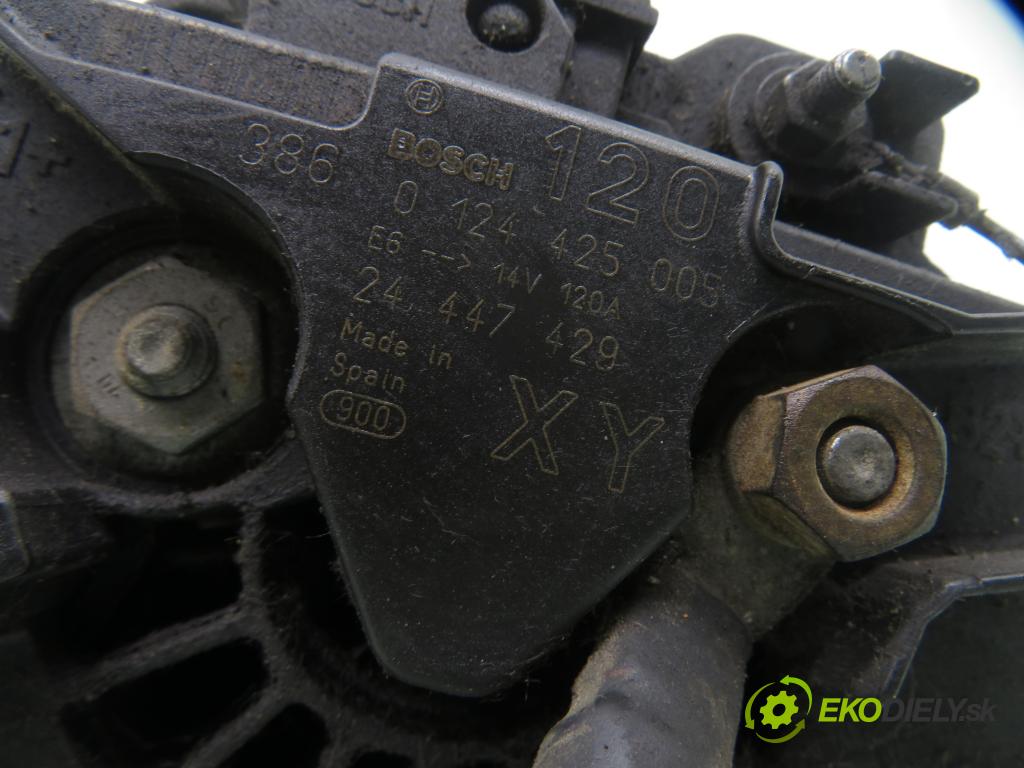 OPEL ASTRA G liftback (T98) LIFTBACK 2003 76,00 1.6 - Z 16 XEP 1598,00 Alternátor 0124425005 ; 24447429 (Alternátor)