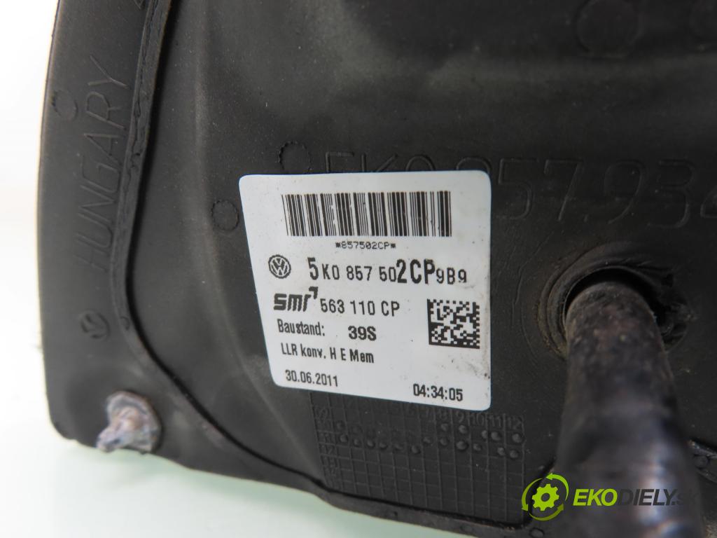 VW GOLF VI (5K1) HB 2011 155,00 2.0 GTi - CCZB 1984,00 Spätné zrkadlo 5K0857502CP