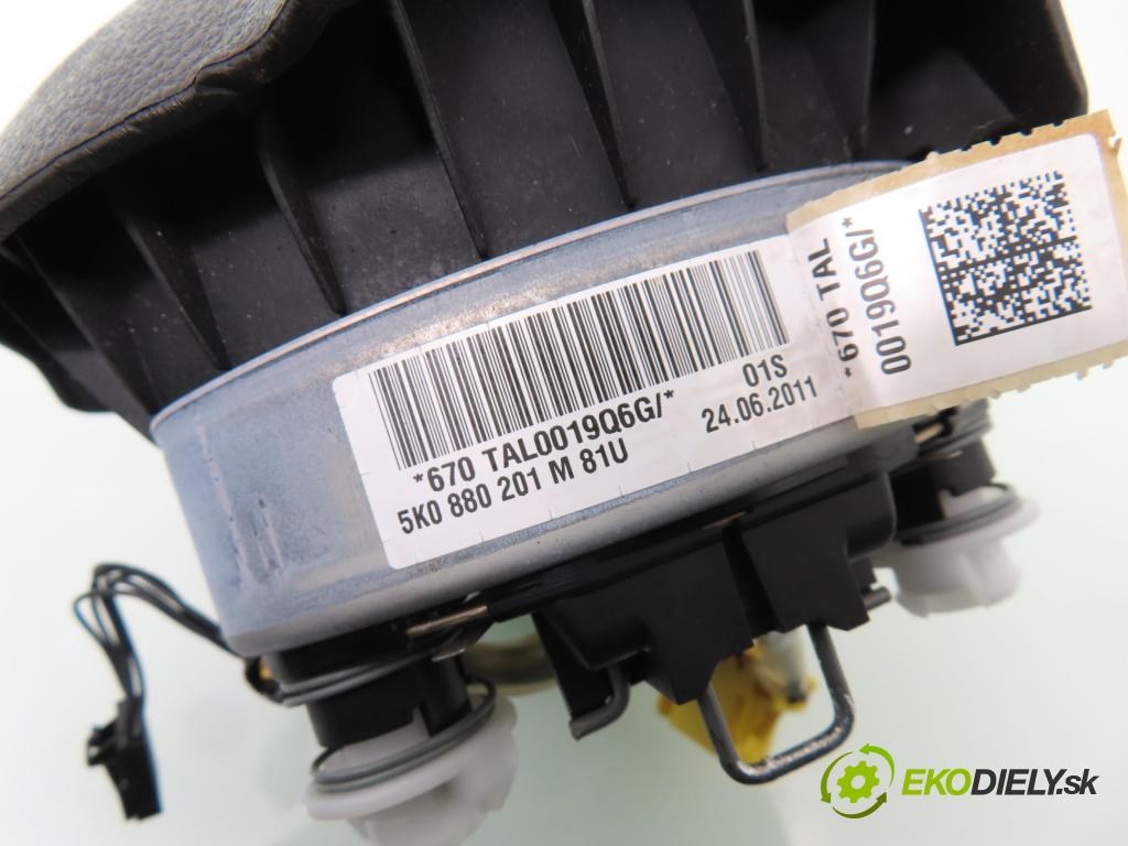 VW GOLF VI (5K1) HB 2011 155,00 2.0 GTi - CCZB 1984,00 volant 5K0998537B ; 5K0419091AFASY ; 5K0880201M (Volant)