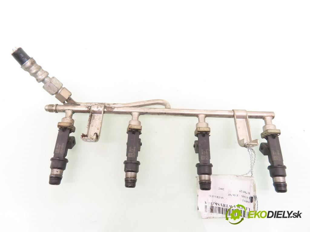 OPEL ASTRA G Кabriolet (F67) CABRIO 2002 74,00 1.6 16V - Z 16 XE 1598,00 Lišta vstrekovacia 25313846 (Vstrekovacia lišta)