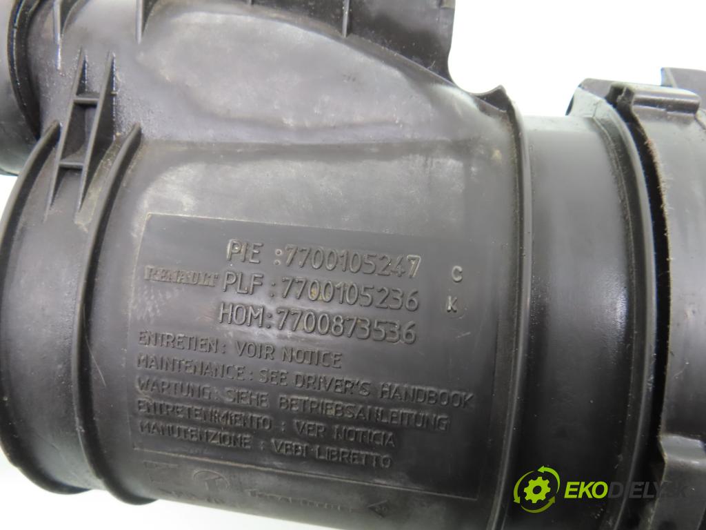 RENAULT CLIO II (BB_, CB_) HB 1999 43,00 1.2 8V 58 1149,00 Obal filtra vzduchu 7700873536 ; 7700105247 ; 7700105236 (Obal vzduchového filtra)