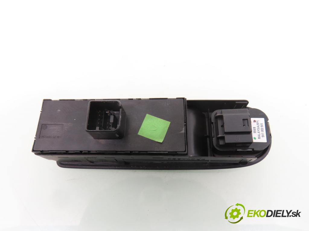 VW GOLF VI (5K1) HB 2011 155,00 2.0 GTi - CCZB 1984,00 Panel ovládania okien 5K0867255A