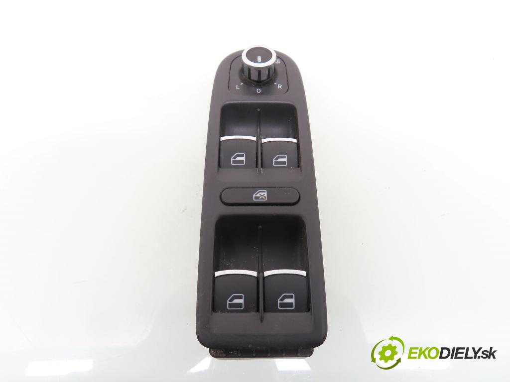VW GOLF VI (5K1) HB 2011 155,00 2.0 GTi - CCZB 1984,00 Panel ovládania okien 5K0867255A