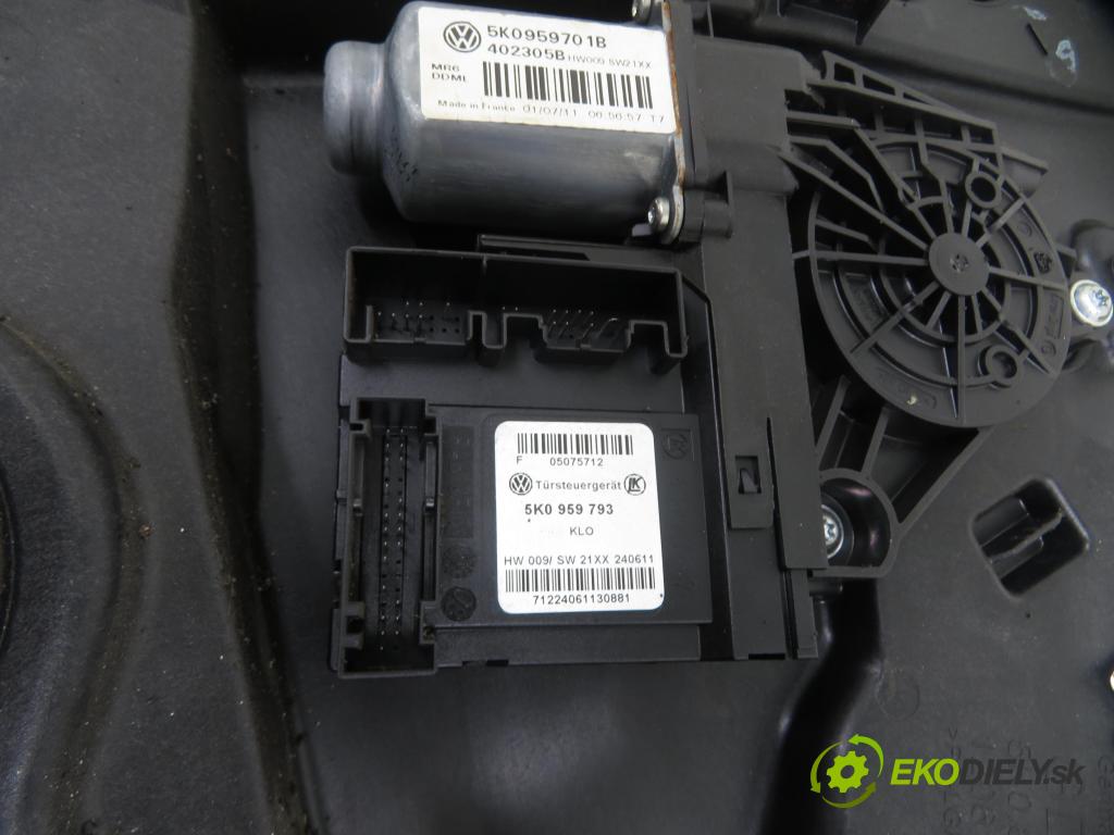 VW GOLF VI (5K1) HB 2011 155,00 2.0 GTi - CCZB 1984,00 Mechanizmus okien 5K0959793 ; 5K0959701B ; 5K1837729T