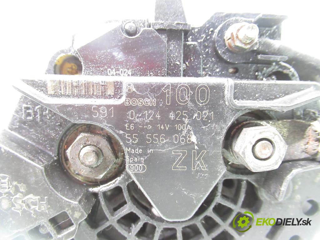 OPEL MERIVA A nadwozie wielkoprzestrzenne (MPV) (X03) MINIVAN 2005 66,00 1.4 16V Twinport - Z 14 XEP 1364,00 Alternátor 0124425021 ; 55556068 (Alternátor)