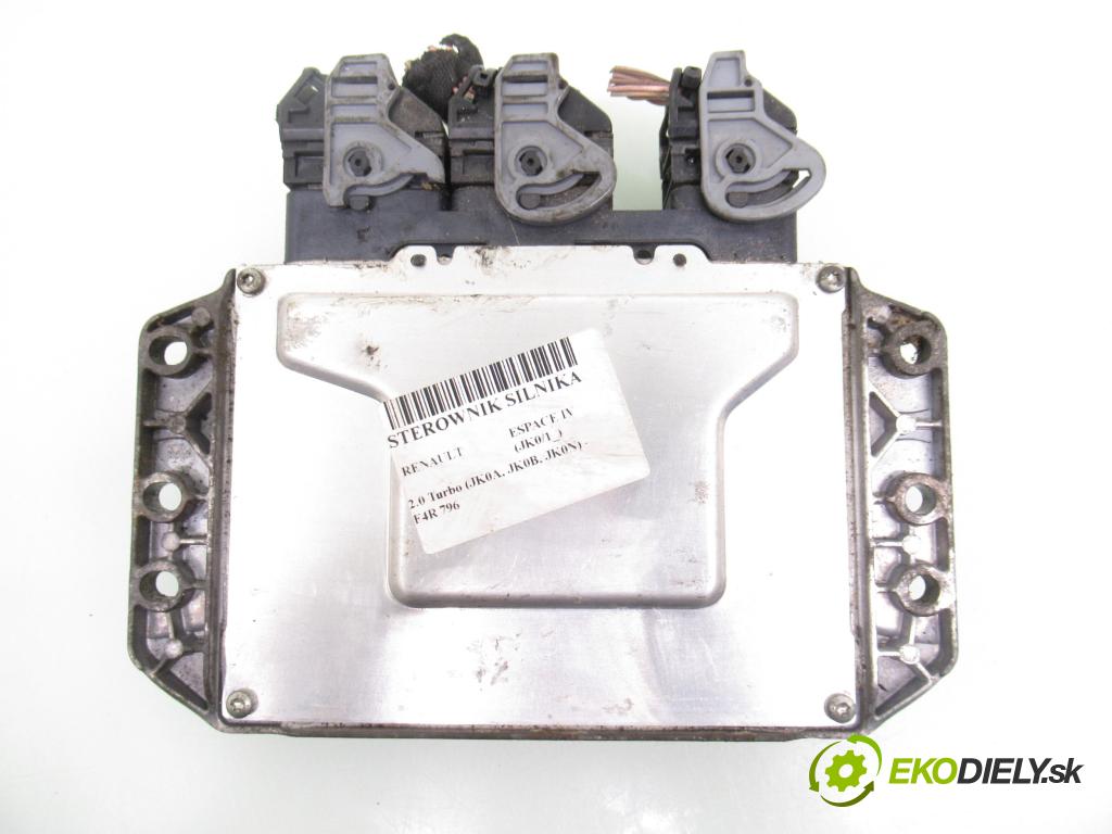 RENAULT ESPACE IV (JK0/1_) MINIVAN 2003 120,00 2.0 Turbo (JK0A, JK0B, JK0N) - F4R 796 1998,00 Riadiaca jednotka Motor 8200444583 ; 8200444586