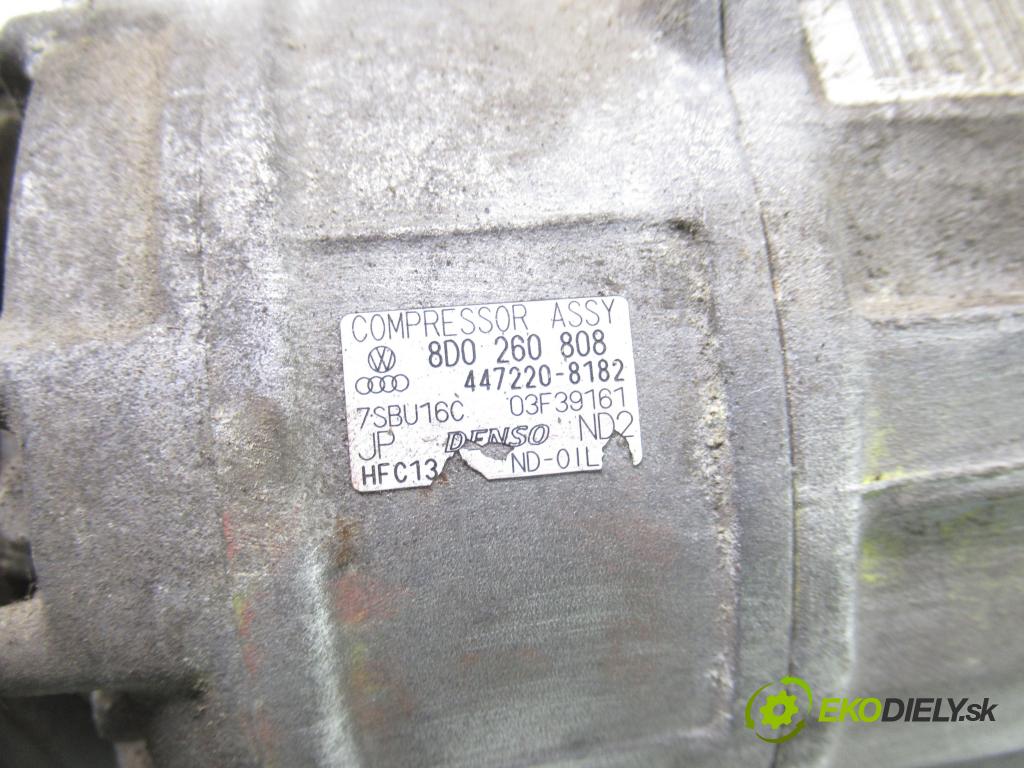 VW PASSAT B5 Variant (3B5) KOMBI 1997 81,00 1.9 TDI 110 - AFN 1896,00 KOMPRESOR: klimatizace 8D0260808 ; 4472208182 (Kompresor klimatizace)
