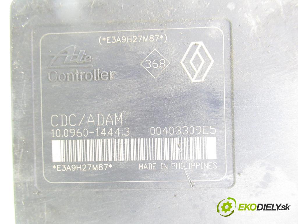 RENAULT ESPACE IV (JK0/1_) MINIVAN 2003 120,00 2.0 Turbo (JK0A, JK0B, JK0N) - F4R 796 1998,00 pumpa ABS 8200808145 ; 10096014443 (Pumpa ABS)