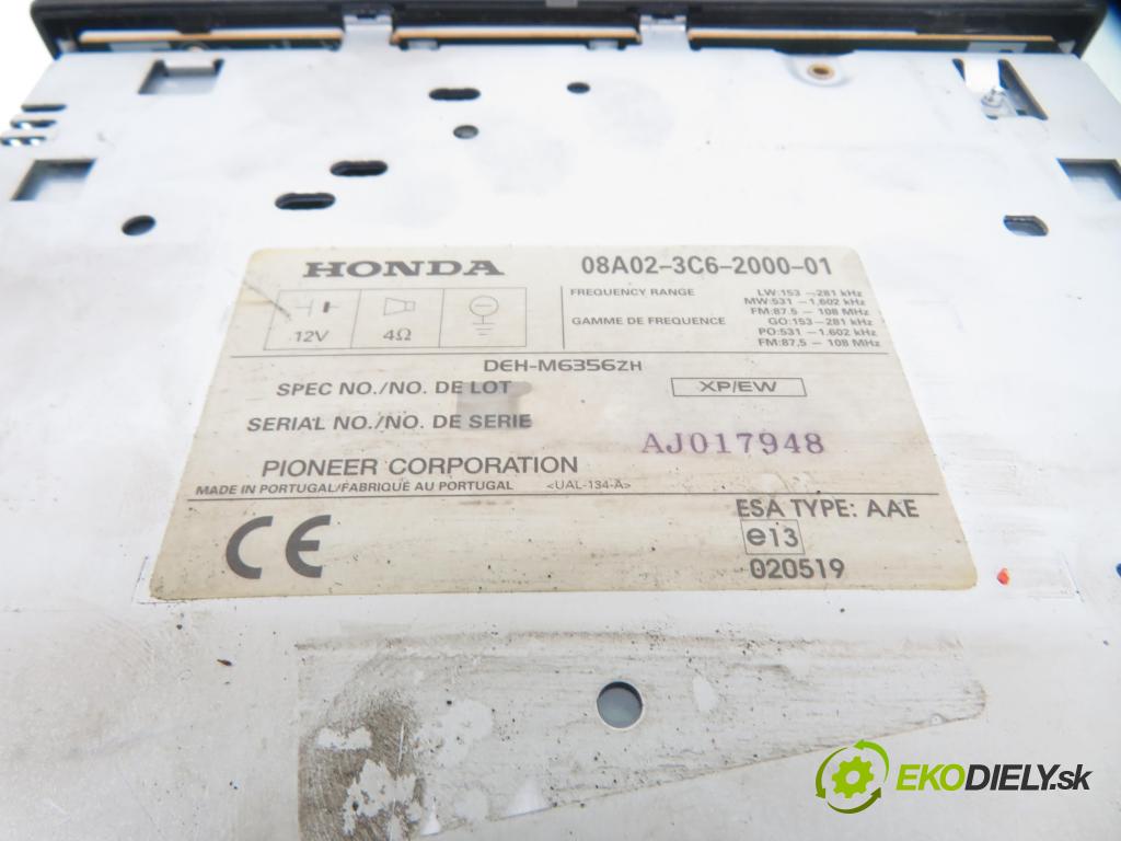 HONDA STREAM (RN) HB 2002 92,00 1.7 16V (RN1) - D17A2 1668,00 RADIO CD DEHM6356ZH
