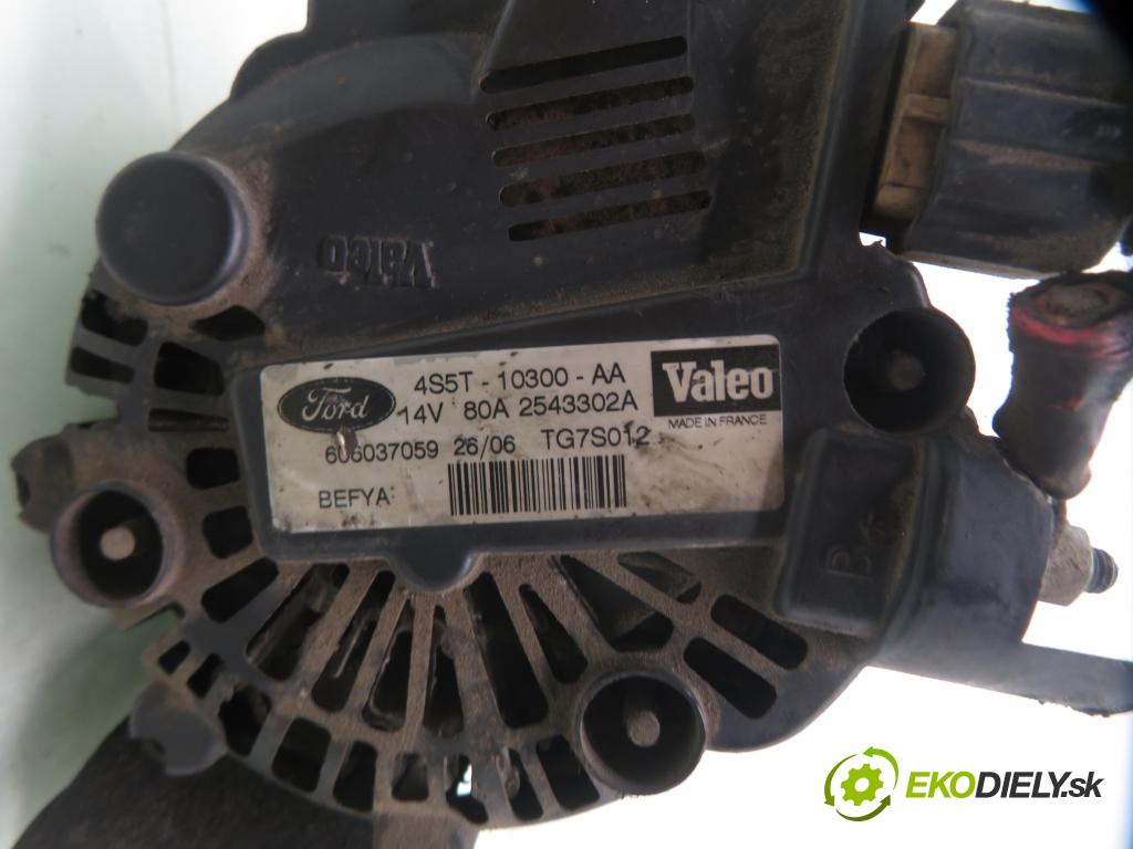 FORD KA (RB_) HB 2006 44,00 1.3 i - BAA 1299,00 Alternátor 4S5T10300AA ; TG7S012 (Alternátor)