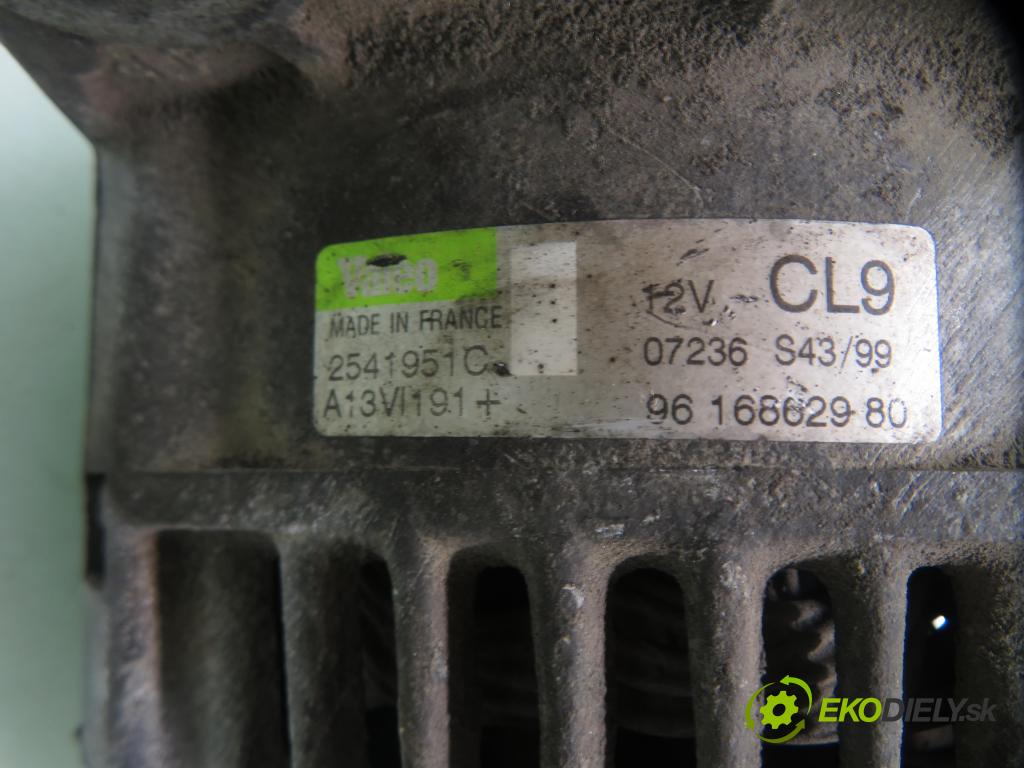 PEUGEOT BOXER Skrzynia (230L) FURGON 1999 79,00 2.5 TDI - THX (DJ5TED) 2446,00 Alternátor 9616862980 ; 2541951C (Alternátor)