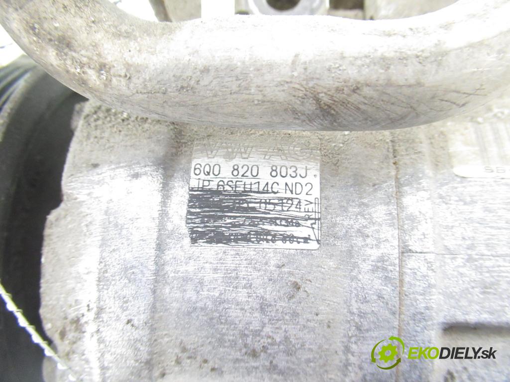 SEAT IBIZA III (6L1) HB 2004 47,00 1.9 SDI - ASY 1896,00 KOMPRESOR: klimatizace 6Q0820803J (Kompresor klimatizace)