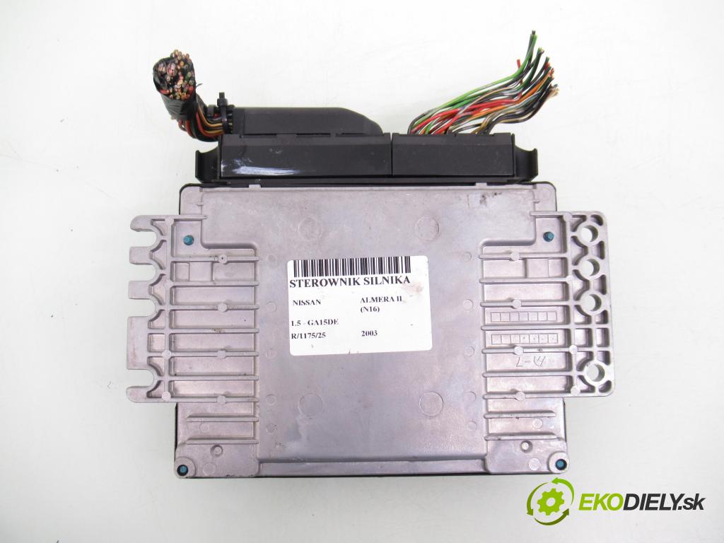 NISSAN ALMERA II (N16) HB 2003 77,00 1.5 - GA15DE 1498,00 Riadiaca jednotka Motor MEC32210
