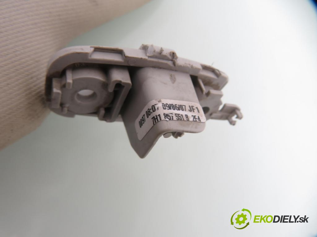 VW TRANSPORTER V Skrzynia (7HA, 7HH, 7EA, 7EH) FURGON 2007 75,00 1.9 TDI - BRS 1896,00 kryty protislnečné 7H1857551B ; 7H1857552C