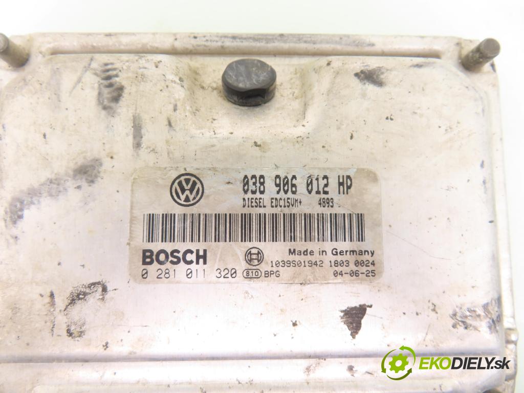 SEAT IBIZA III (6L1) HB 2004 47,00 1.9 SDI - ASY 1896,00 Riadiaca jednotka Motor 038906012HP ; 0281011320