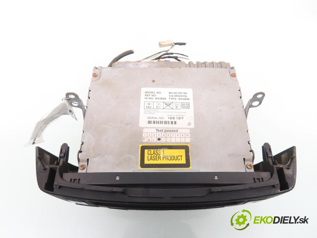 TOYOTA YARIS (_P1_) HB 2000 50,00 1.0 VVT- i 68 - 1SZ-FE 998,00 RADIO CD 861200D140