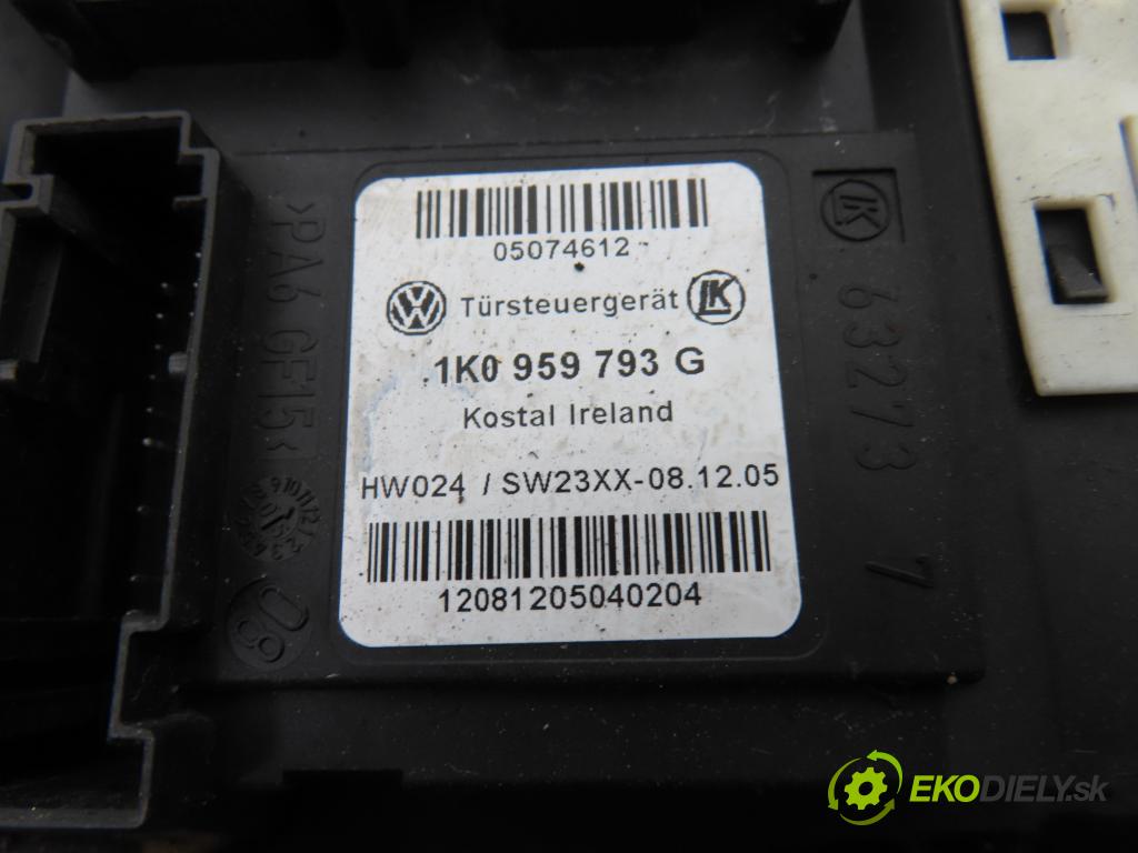 VW PASSAT B6 Variant (3C5) KOMBI 2005 103,00 2.0 TDI 16V - BKP 1968,00 Mechanizmus okien 3C1837755G ; 1K0959793G ; 1K0959701K