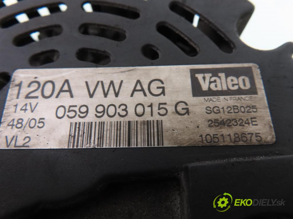 AUDI A4 (8D2, B5) SEDAN 1998 110,00 2.5 TDI - AFB 2496,00 Alternátor 059903015G ; SG12B025 ; 2542324E (Alternátor)