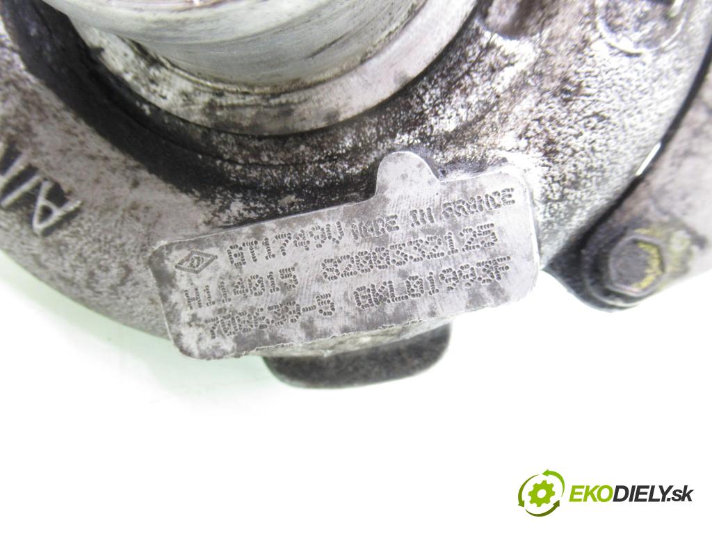 NISSAN PRIMERA Kombi (WP12) KOMBI 2003 88,00 1.9 dCi 120 - F9Q 1870,00 Turbodúchadlo 8200332125 (Turbodúchadlo (kompletné))