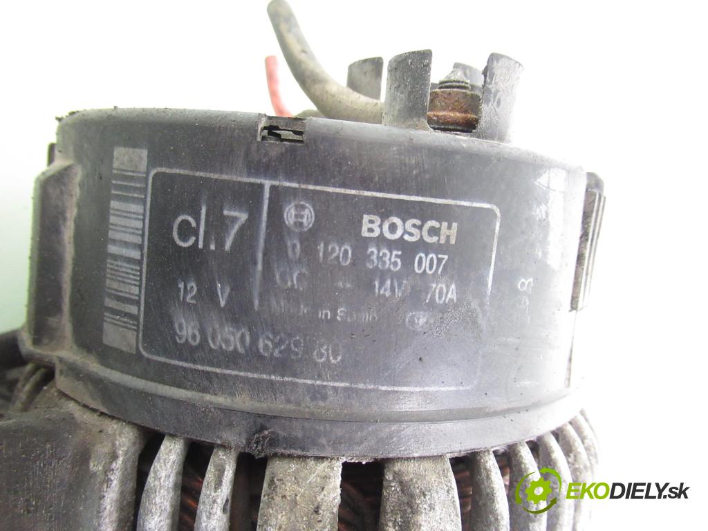 PEUGEOT 106 II (1A_, 1C_) HB 1997 44,00 1.1 i - HDZ (TU1M) 1124,00 Alternátor 9605062980 ; 0120355007 (Alternátor)