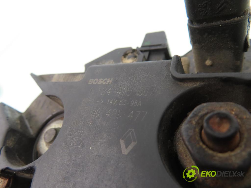 RENAULT ESPACE III (JE0_) MINIVAN 1998 103,00 2.0 16V  F4R 700 140 1998,00 Alternátor 0124415007 ; 7700421477 (Alternátor)