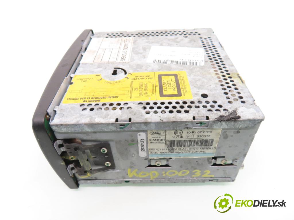 FORD FOCUS (DAW, DBW) HB 2002 74,00 1.6 16V 100 - FYDA 1596,00 RADIO CD 1S7F18C815AE ; CD6006E
