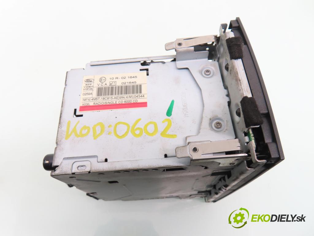 FORD FOCUS II Turnier (DA_, FFS, DS) KOMBI 2005 107,00 2 - AODA 1999,00 RADIO CD 4M5T18C815AE