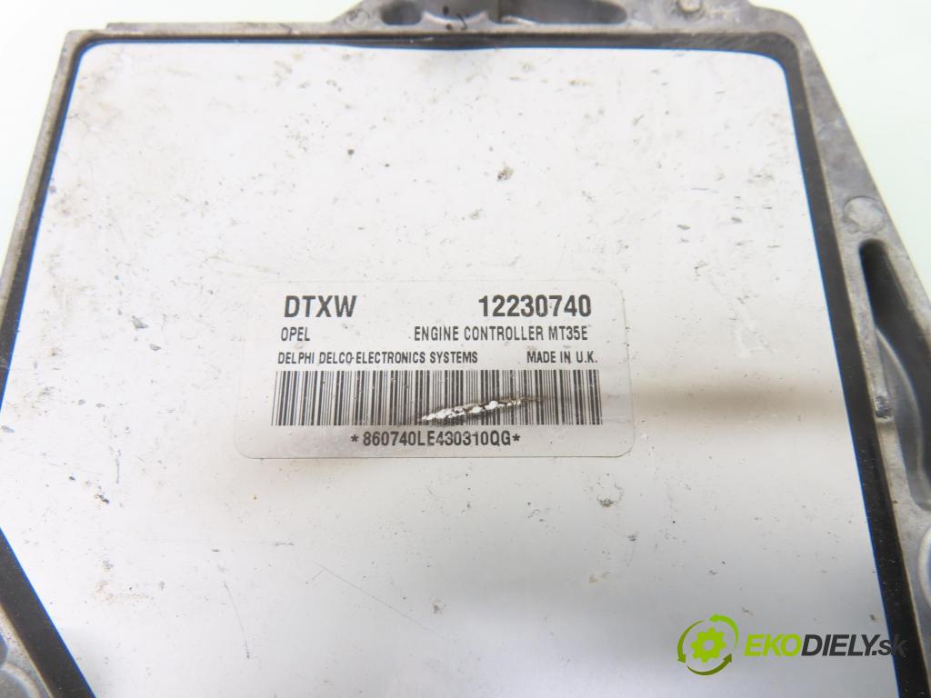 OPEL ASTRA H (A04) HB 2004 77,00 1.6 - Z 16 XEP 1598,00 Riadiaca jednotka Motor 12230740