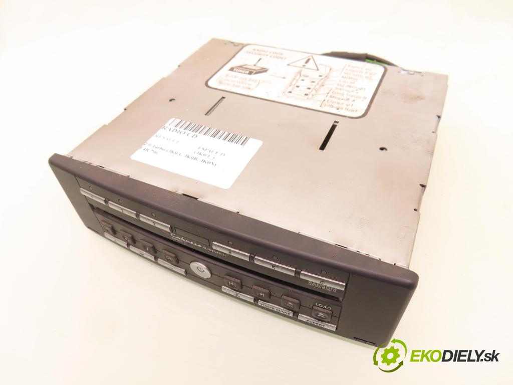 RENAULT ESPACE IV (JK0/1_) MINIVAN 2003 120,00 2.0 Turbo (JK0A, JK0B, JK0N) - F4R 796 1998,00 RADIO CD 8200089153