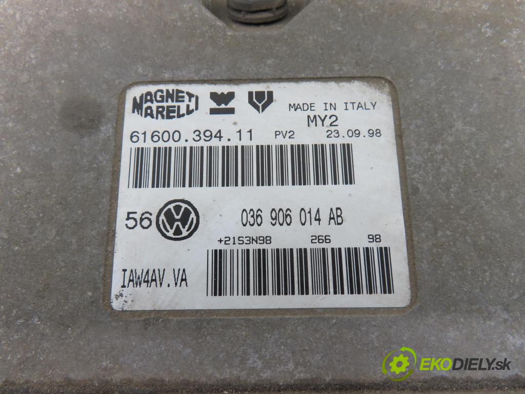 VW GOLF IV (1J1) HB 1998 55,00 1.4 16V 75 - AKQ 1390,00 spinačka / imobilizéra IMMO / Riadiaca jednotka 036906014AB ; 6160039411 ; 1C0962258J