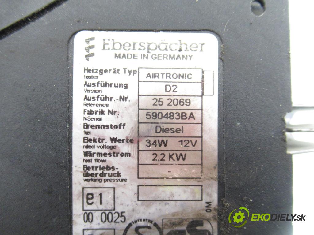 RENAULT TRAFIC II Skrzynia (FL) FURGON 2007 84,00 2.0 dCi 115 - M9R 780 1995,00 Webasto 252069 ; 590483BA (Webasto (nezávislé topení))