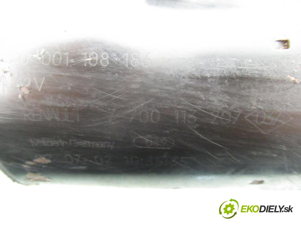 RENAULT KANGOO (KC0/1_) KOMBIVAN 2002 40,00 D 55 1.9 (KC0D) - F8Q 662 1870,00 Štartér 0001108186 ; 7700113207 (Štartér)