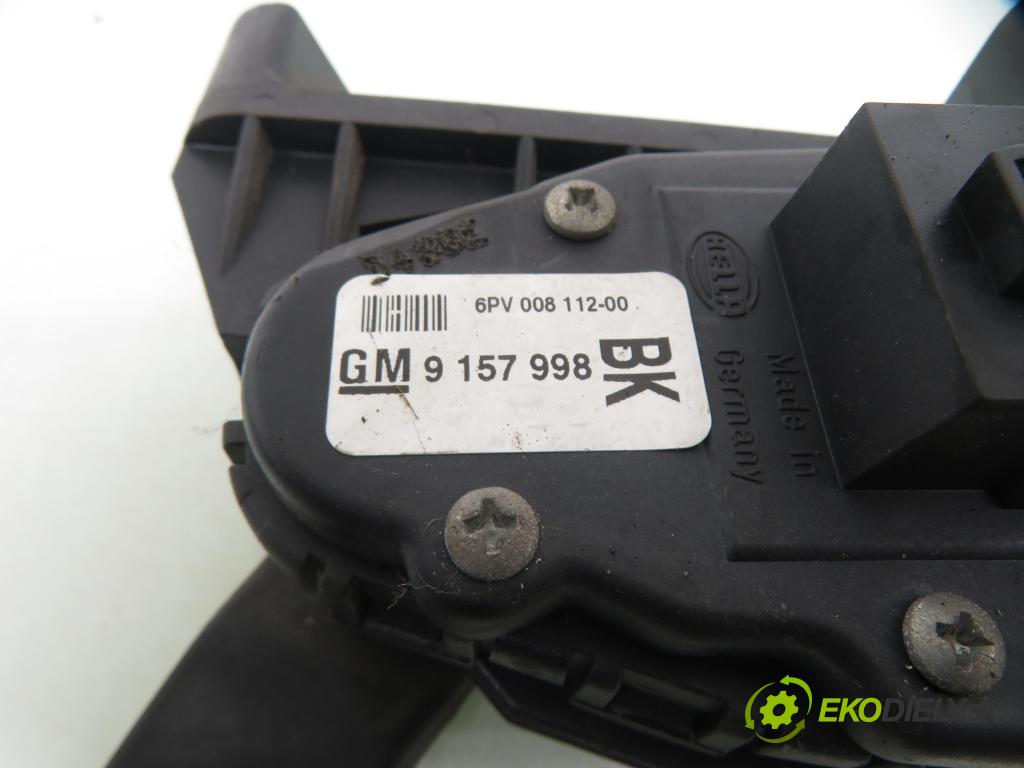 OPEL ASTRA H Kombi (A04) KOMBI 2006 74,00 1.9 CDTI - Z 19 DTL 1910,00 Potenciometer plynu 9157998BK ; 6PV00811200 (Potenciometer plynového pedálu)