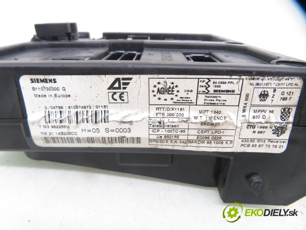 SEAT ALHAMBRA (7V8, 7V9) MINIVAN 2001 85,00 1.9 TDI PD 115 - AUY 1896,00 MODUL komfortu S110730300G ; 7M3962258M ; YM2114B205CC