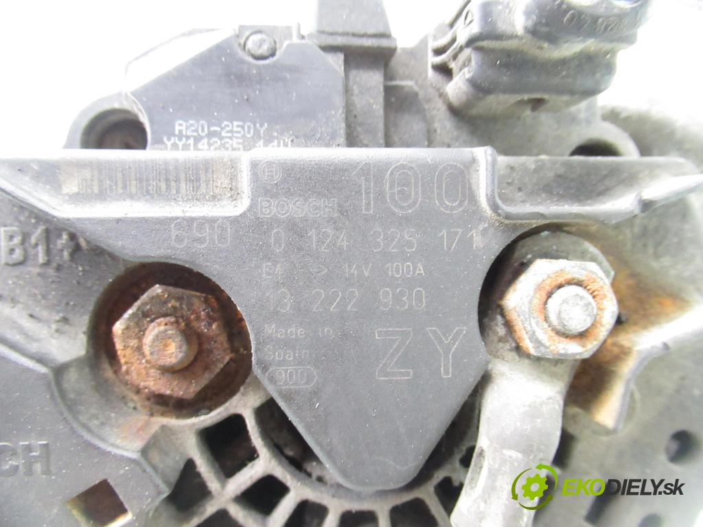 OPEL CORSA D (S07) HB 2006 59,00 1.2 - Z 12 XEP 1229,00 Alternátor 13222930 ; 0124325171 (Alternátor)