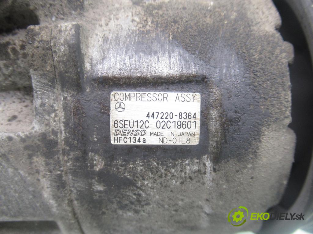MERCEDES-BENZ KLASA A (W168) HB 2001 60,00 1.4 A 140 82 - M 166.940 1397,00 KOMPRESOR: klimatizace 4472208364 ; 6SEU12C ; HFC134A (Kompresor klimatizace)