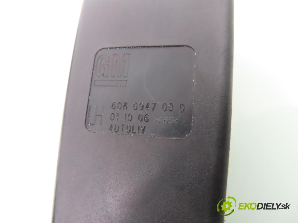 OPEL CORSA D (S07) HB 2006 59,00 1.2 - Z 12 XEP 1229,00 zapínače pásov predný 608094700D ; 13225286