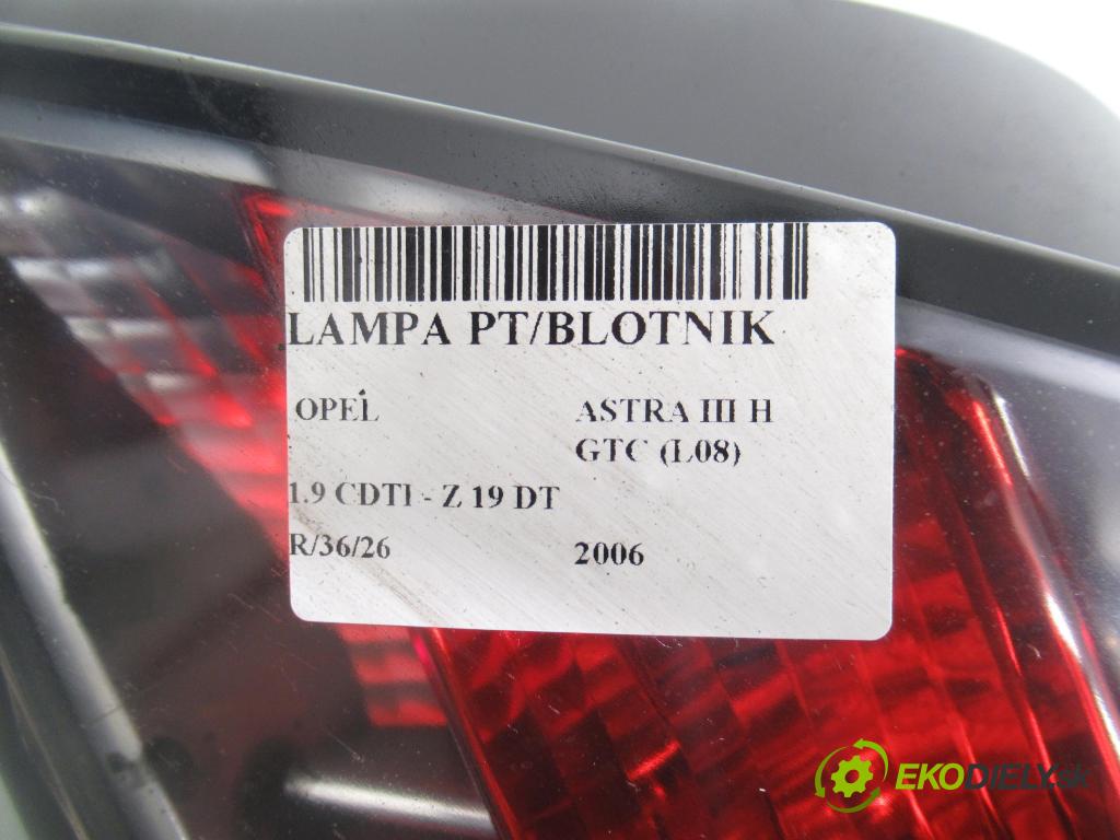 OPEL ASTRA H GTC (L08) HB 2006 88,00 1.9 8V CDTI 120 - Z 19 DT 1910,00 Svetlo pravé zadné 24451834