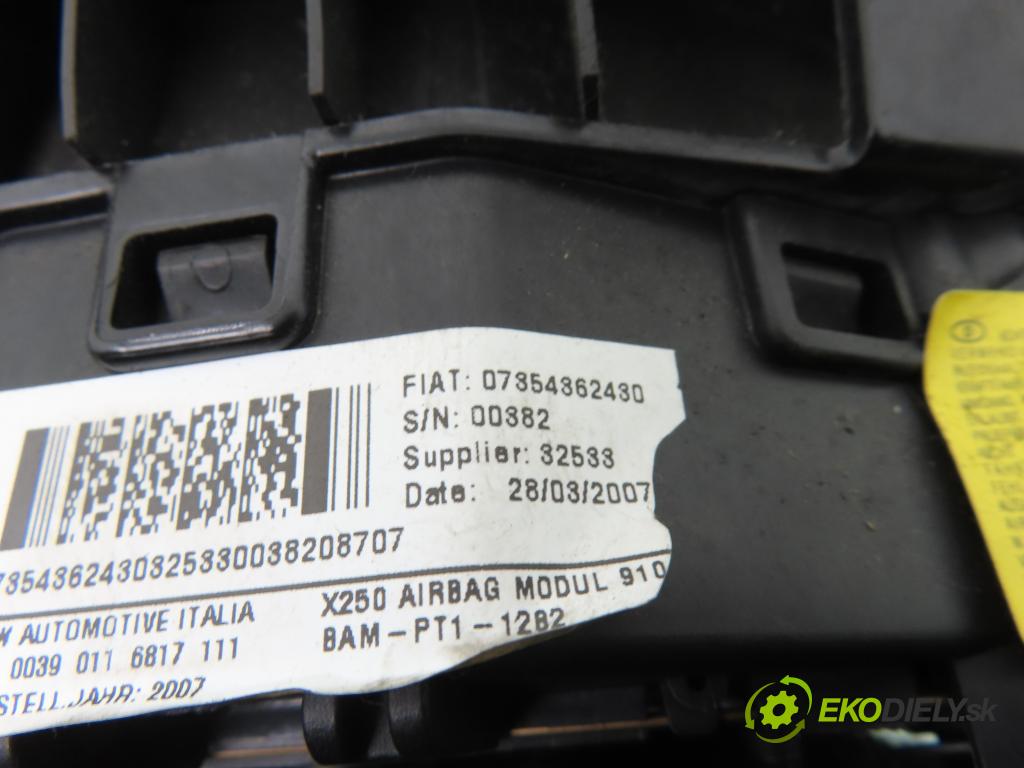 FIAT DUCATO Furgon (250_, 290_) FURGON 2007 74,00 100 Multijet 2.2 D - 4HV 2198,00 AirBag air BAG volantu 07354362430