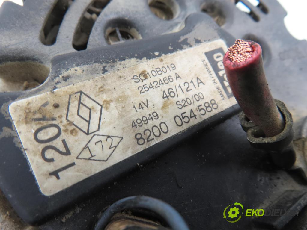 RENAULT SCENIC I (JA0/1_) MINIVAN 2000 75,00 1.9 dCi 102 - F9Q 732 1870,00 Alternátor 8200054588 (Alternátor)