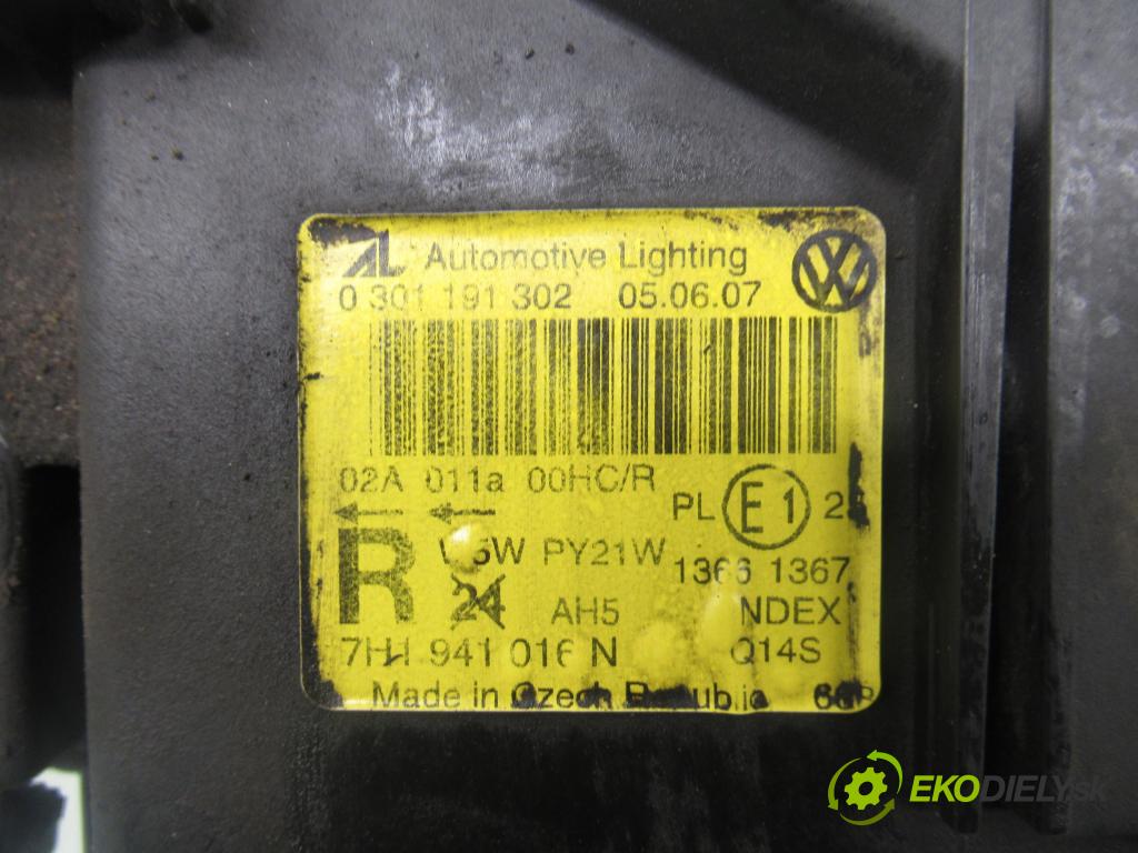 VW TRANSPORTER V Skrzynia (7HA, 7HH, 7EA, 7EH) FURGON 2007 75,00 1.9 TDI - BRS 1896,00 Svetlo PP 7H1941016N ; 0301191302